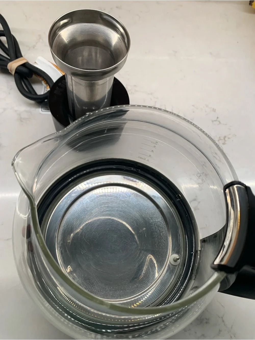 RARE KitchenAid Glass Tea Electric Kettle KEK1322SS 1.5 L Stainless Steel